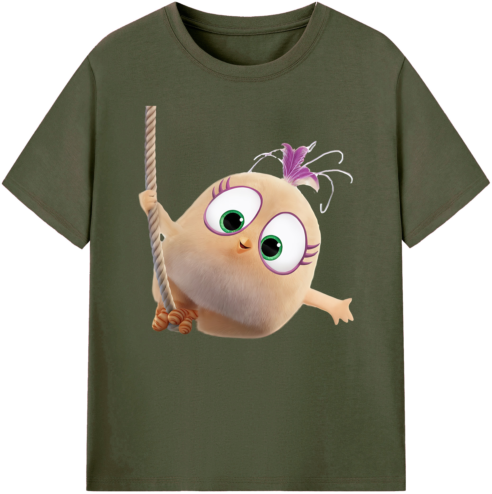 （画像用） Angry Birds アングリーバード 綿100％ メンズ半袖Tシャツ｜肌触りやわらか＆通気性